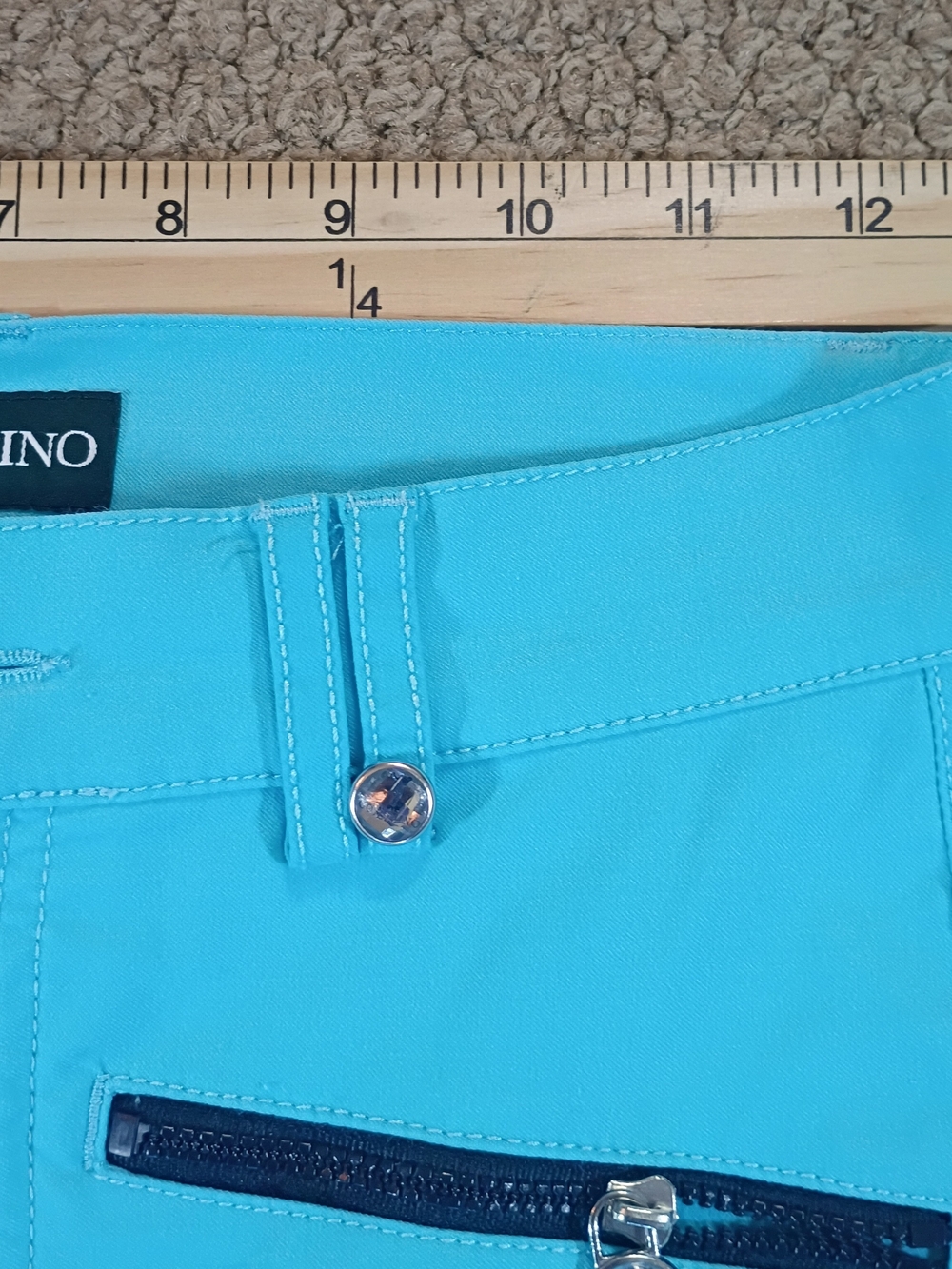 Golfino Turquoise Skinny Golf Jeans for Women - Slim Stretch Fit 2 - Picture 8 of 16
